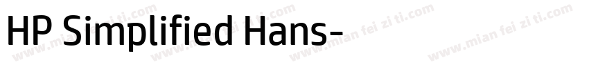 HP Simplified Hans字体转换